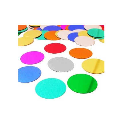 Discos circulares coloridos em papel ou cartolina