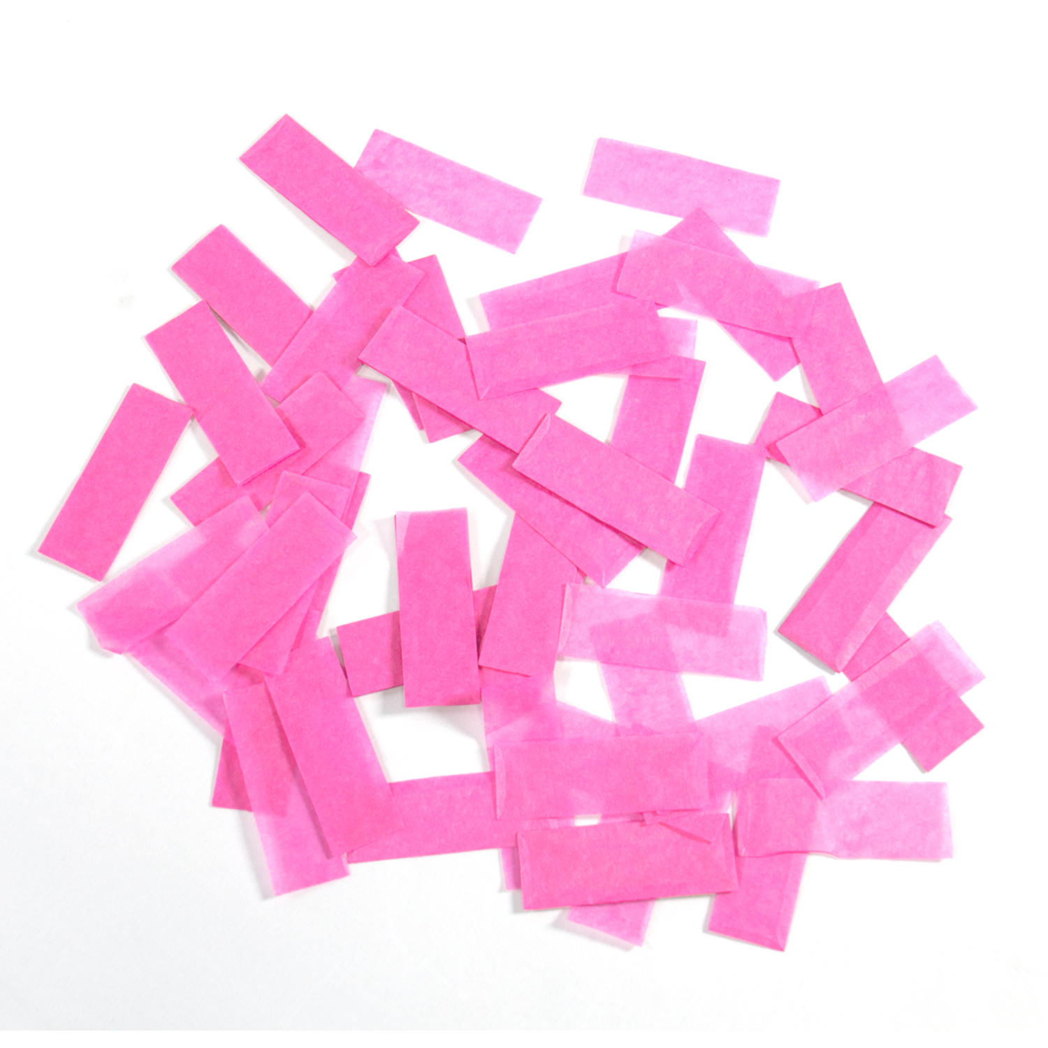 Tiras de fita adesiva rosa sobre fundo branco