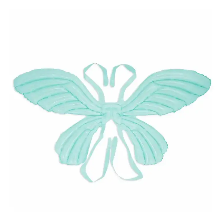 Asas de fantasia verdes em tecido com tiras para vestir