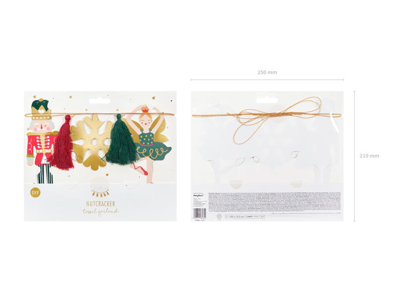 Decoração de Natal com soldado de chafariz, flor de neve e bailarina em feltro e papel