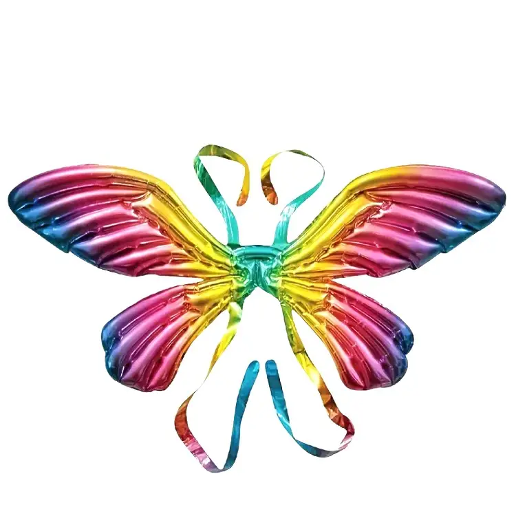 Pá de plástico colorida em forma de borboleta