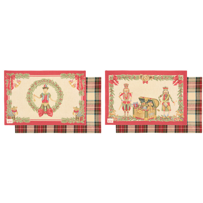 2 Individuais tecido | Vintage Toys