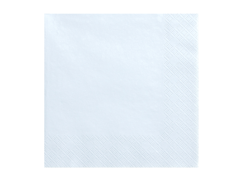 Guardanapo de papel branco quadrado com textura