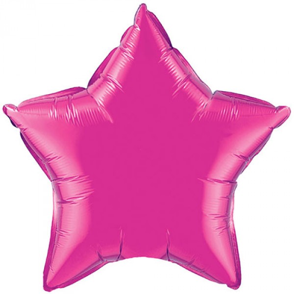 Balão rosa em forma de estrela