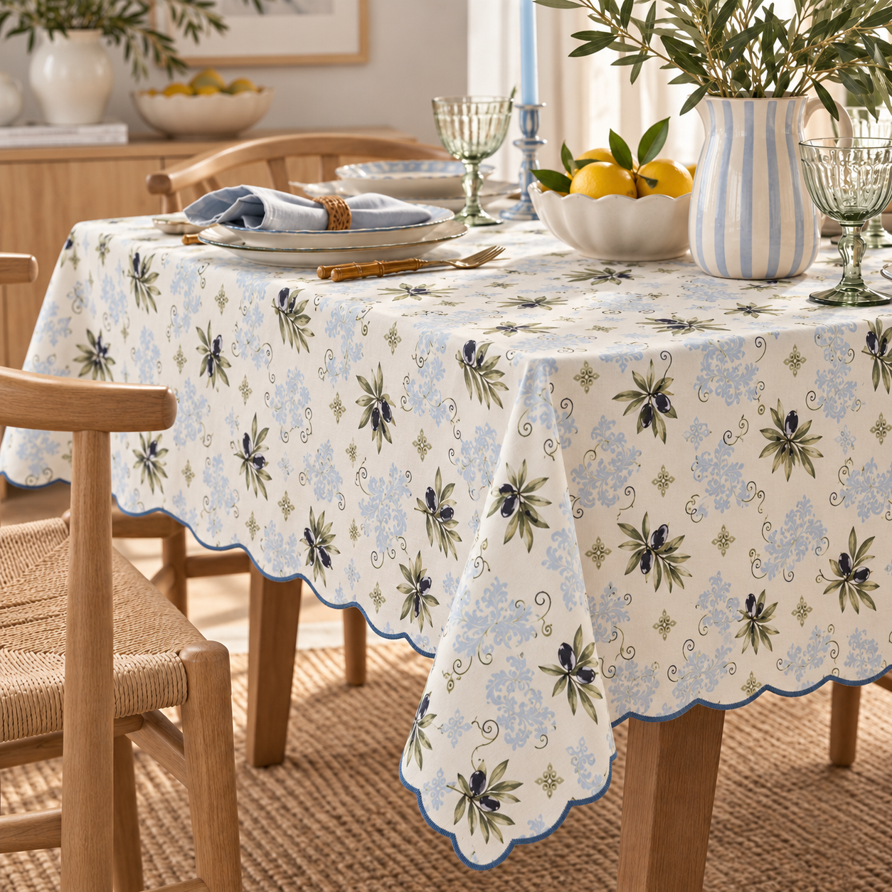 Toalha Oliva | Azul | 250x160