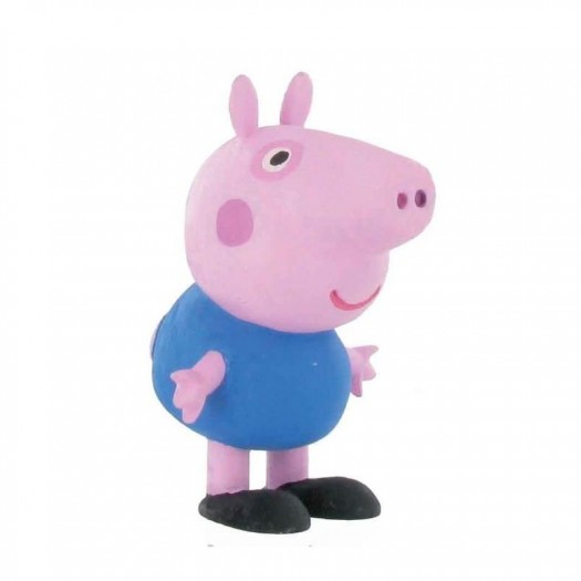 Figura de brinquedo de Peppa Pig em azul e rosa