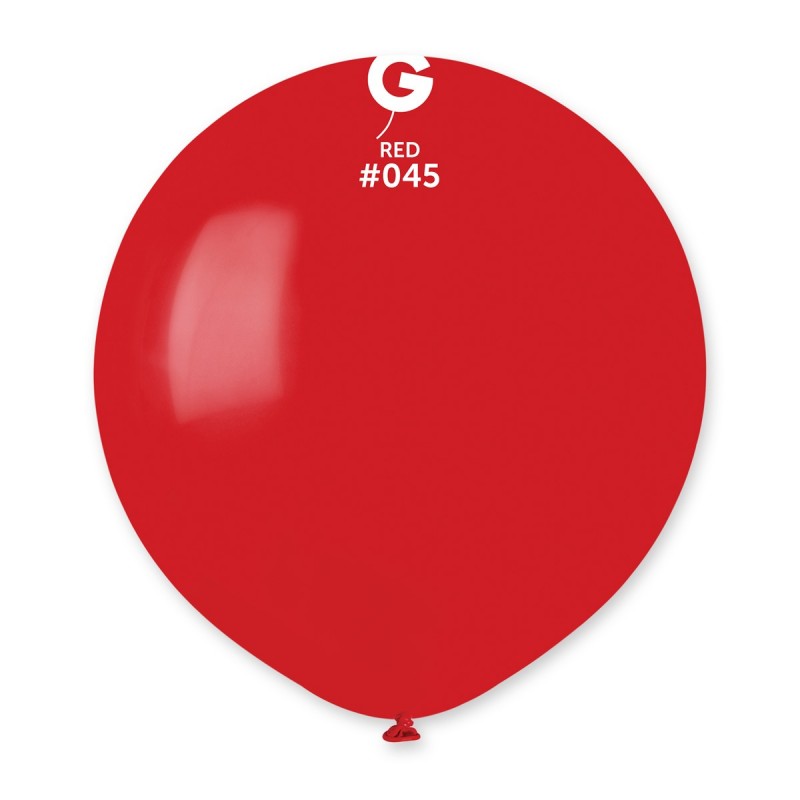 Balão vermelho brilhante com texto G RED #045