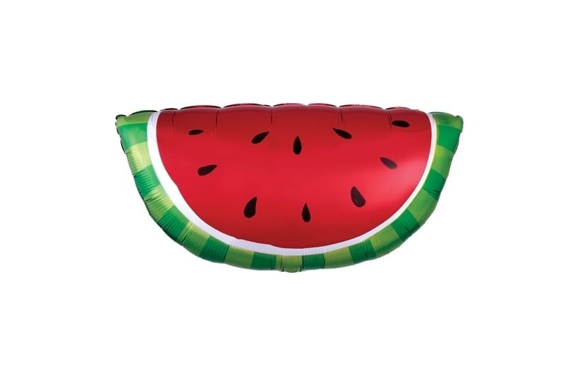 Flutuador insuflável em forma de fatia de melancia