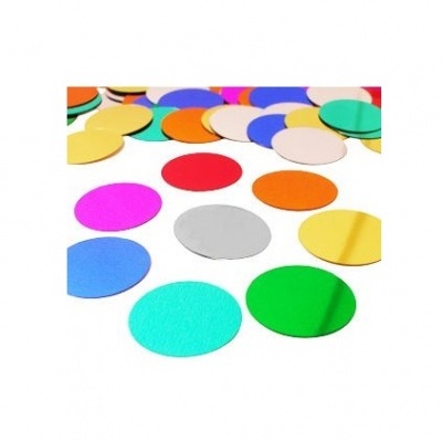 Discos circulares coloridos em papel ou cartolina