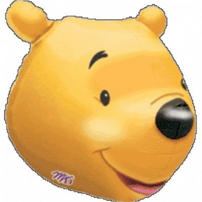 Máscara de cabeça de urso amarelo para uso em festas