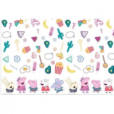 Papel de parede infantil com personagens animados coloridos e desenhos divertidos