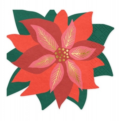 Decoração de flor de natal em tecido vermelho, rosa e verde
