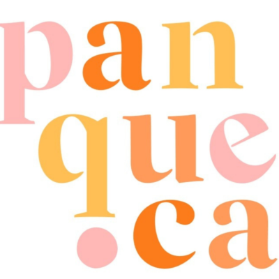 Logótipo colorido com as letras panque.ca