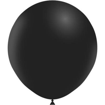 Balão preto redondo de látex
