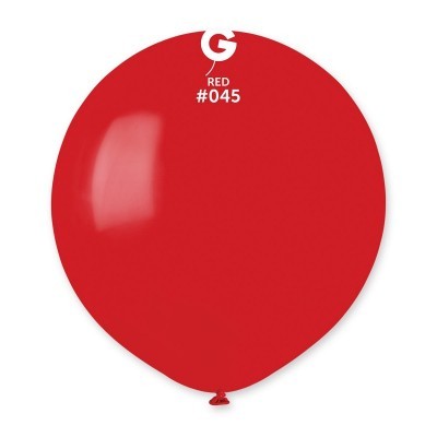 Balão vermelho brilhante com texto G RED #045