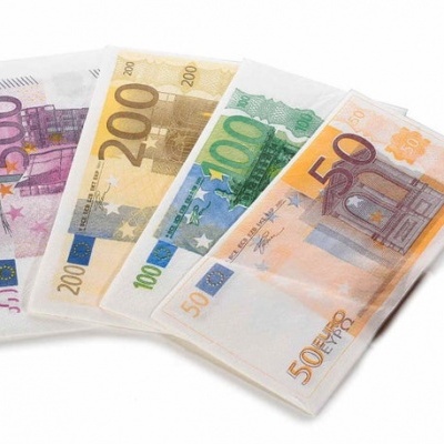 Notas de euro coloridas de 50 a 500 euros