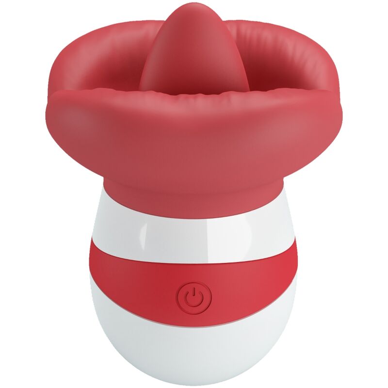 Dispositivo eletrónico branco e vermelho com parte superior de silicone vermelho