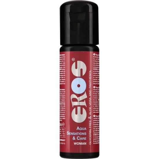 Frasco de produto EROS Aqua Sensations & Care Woman.