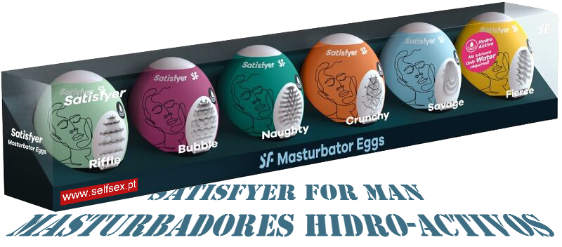 Eggs masturbadores masculinos da SATISFYER 