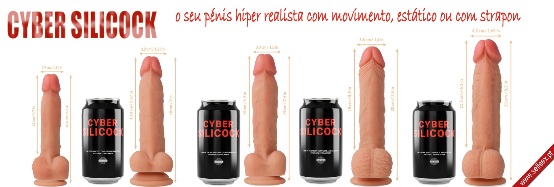 Dildos hiper realistas de p&eacute;nis humanos er&eacute;cteis para seu deleite.