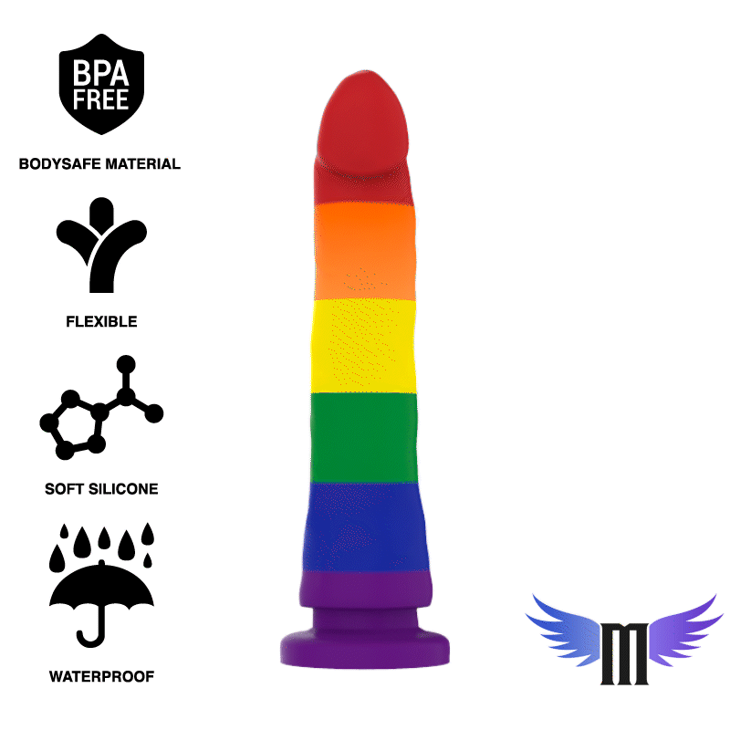 Vibrador colorido em silicone macio com base de sucção
