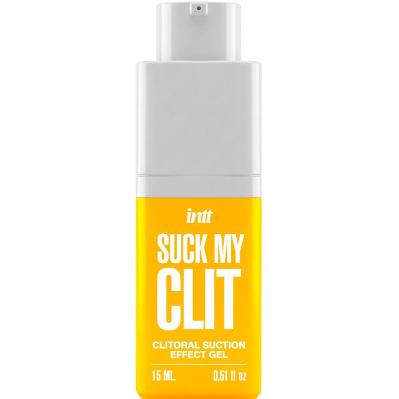 Frasco de gel amarelo e branco com texto branco