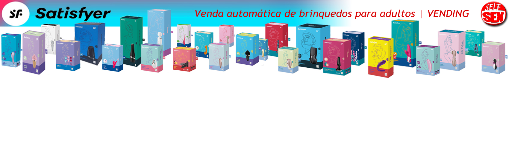 Satisfyer artigos para maquinas self-service sex shop 