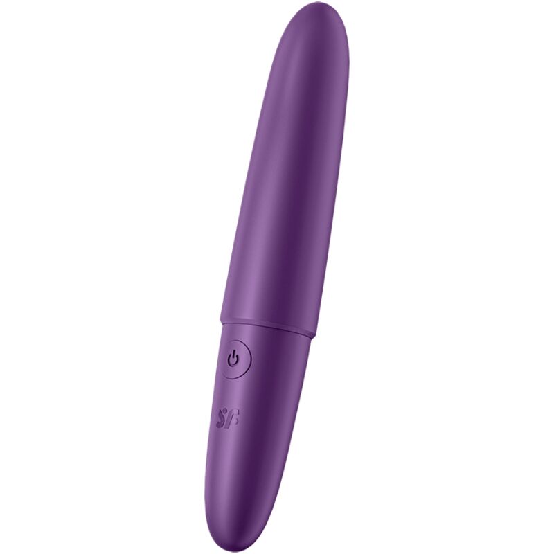 Vibrador roxo liso com botão de power
