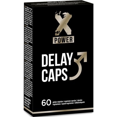 Embalagem preta de cápsulas vegetarianas X Power Delay Caps