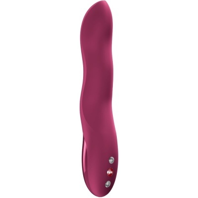 Vibrador rosa escuro com botões de controlo