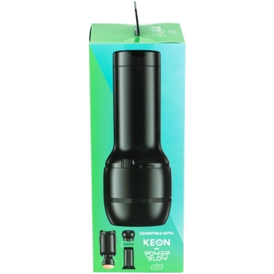 Embalagem verde e azul com produto preto cilíndrico compatível com KEON e POWER 3.6V