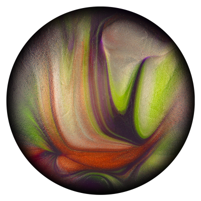 Padrões abstratos coloridos em círculo com textura