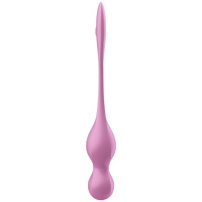 Produto rosa de silicone alongado com ponta fina e base esférica