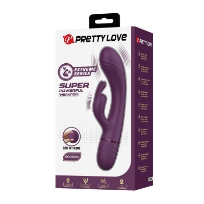 Embalagem do vibrador Pretty Love Extreme Series roxo