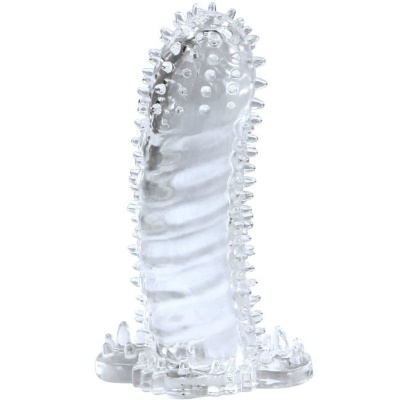 Capa protetora transparente com textura de bolinhas e espinhos