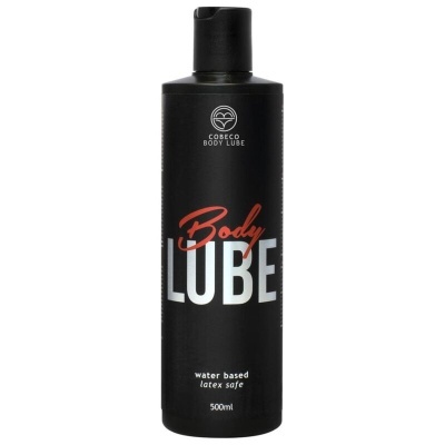 Frasco preto de lubrificante Cobeco Body LUBE 500ml