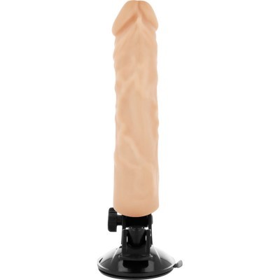 Dildo realista cor pele com base preta e ventosa