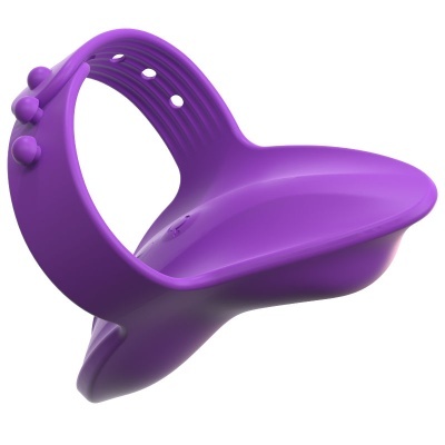 anel de silicone roxo flexível com botões ajustáveis