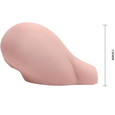 Produto de silicone cor de pele em formato anatómico com dimensão 130 MM
