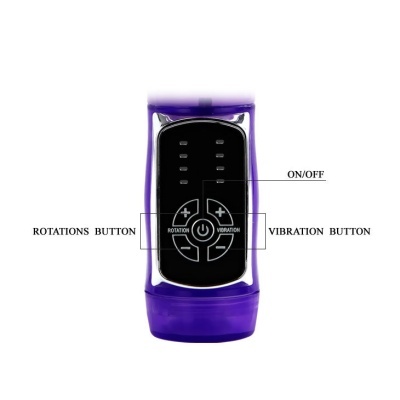 Dispositivo electrónico portátil com botões ON/OFF, ROTATIONS BUTTON e VIBRATION BUTTON