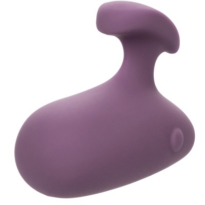 Dispositivo roxo de silicone com formato anatómico irregular