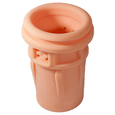 Componente cilíndrico de plástico cor de pele