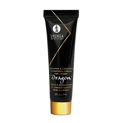 Tubo preto de creme Shunga Erotic Art com tampa dourada