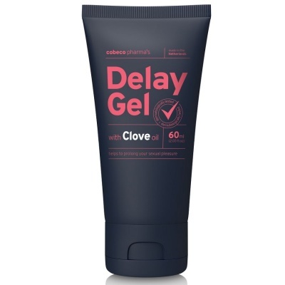 Frasco escuro de gel Delay Gel com óleo de Cravo 60ml