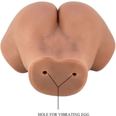 Brinquedo adulto cor de pele com orifícios para vibrating egg