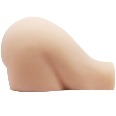 Objeto de formato arredondado cor pele com textura suave