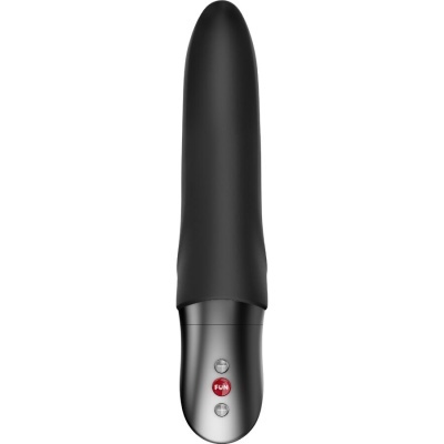 Vibrador preto com botões na base
