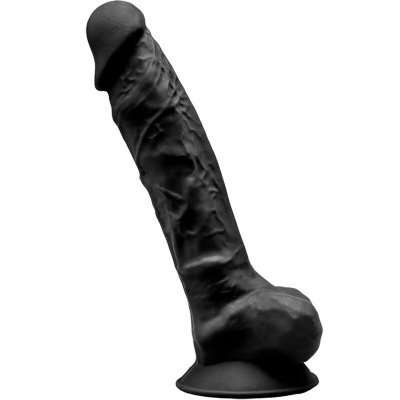 Dildo preto realista com ventosa