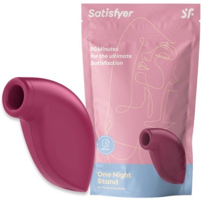 Conjunto de estimuladores de ar Satisfyer com embalagem rosa e azul