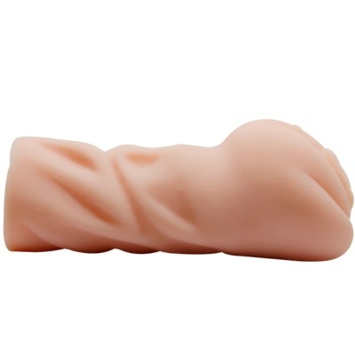 Produto alongado cor de pele em fundo branco